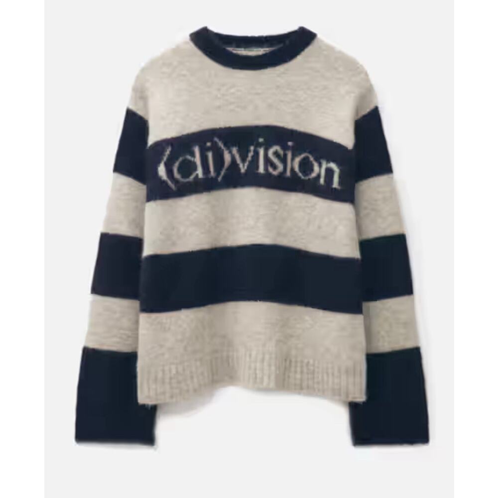 Division Sweater Alpaca Black And Ivory‎ Size L Retaiks $250